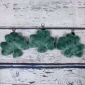 Plush Clover Keychain & Bag Charm – Soft Smiley Clover Accessory