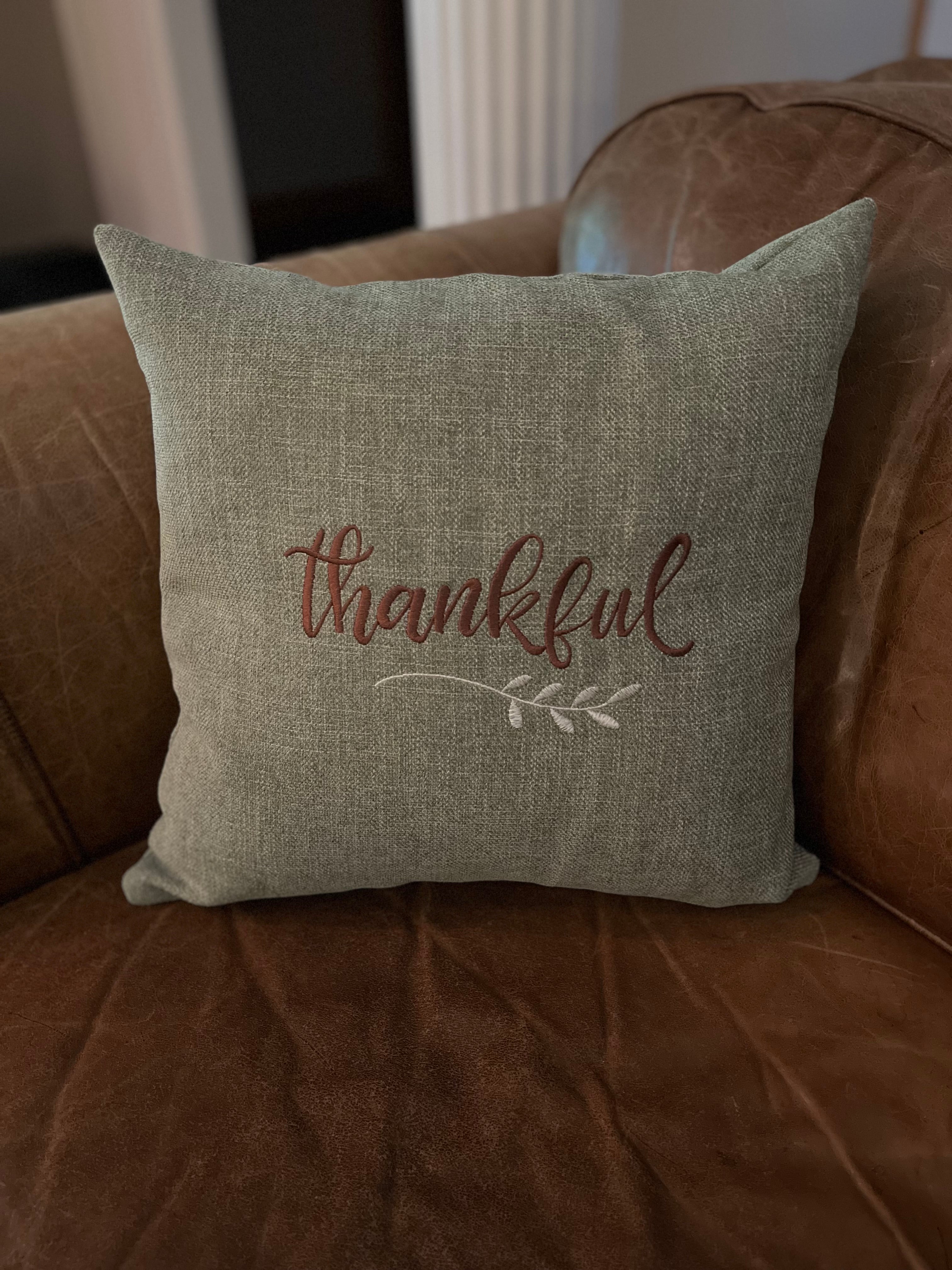 Thankful Pillow - 18"