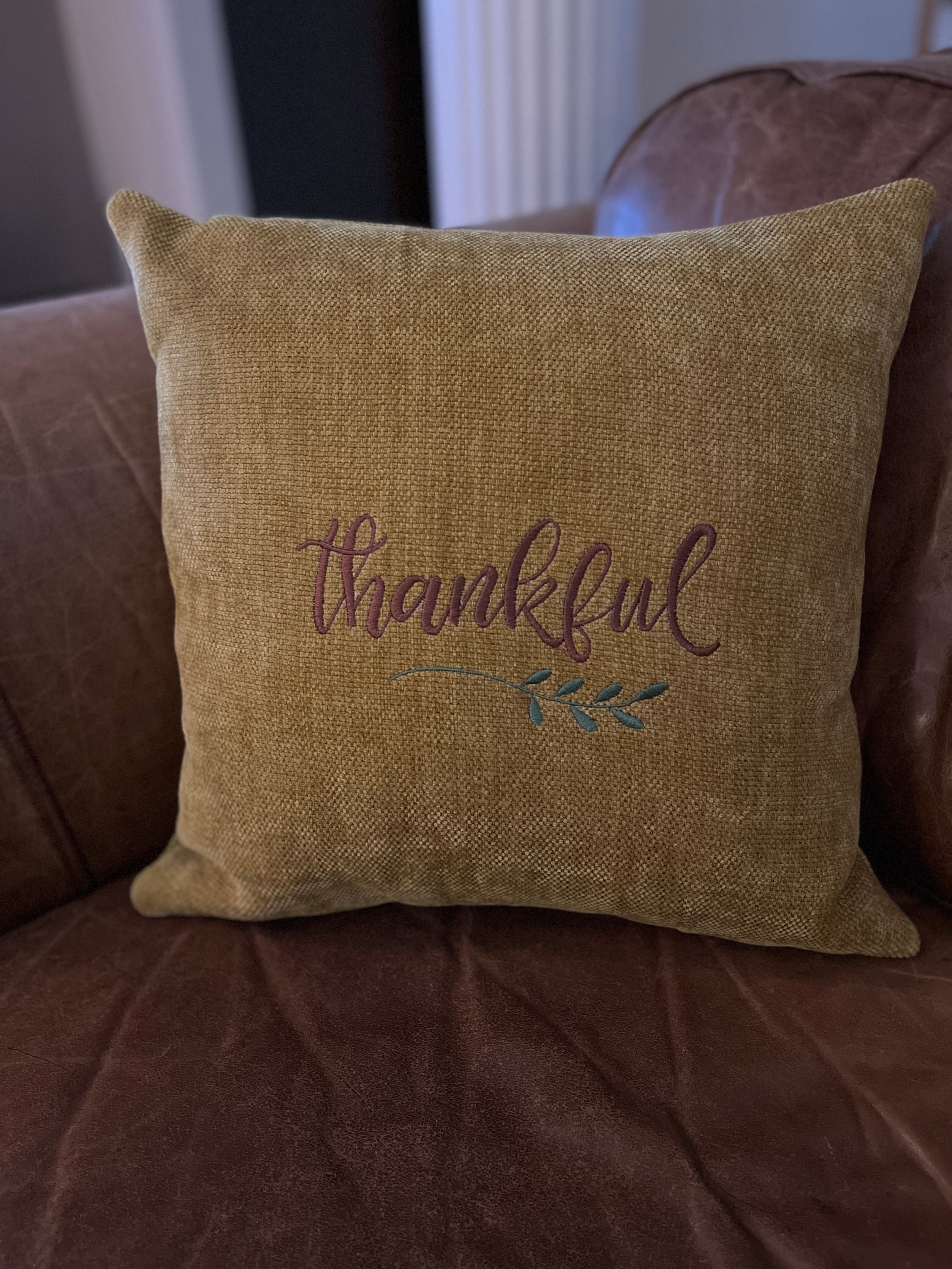 Thankful Pillow - 18"