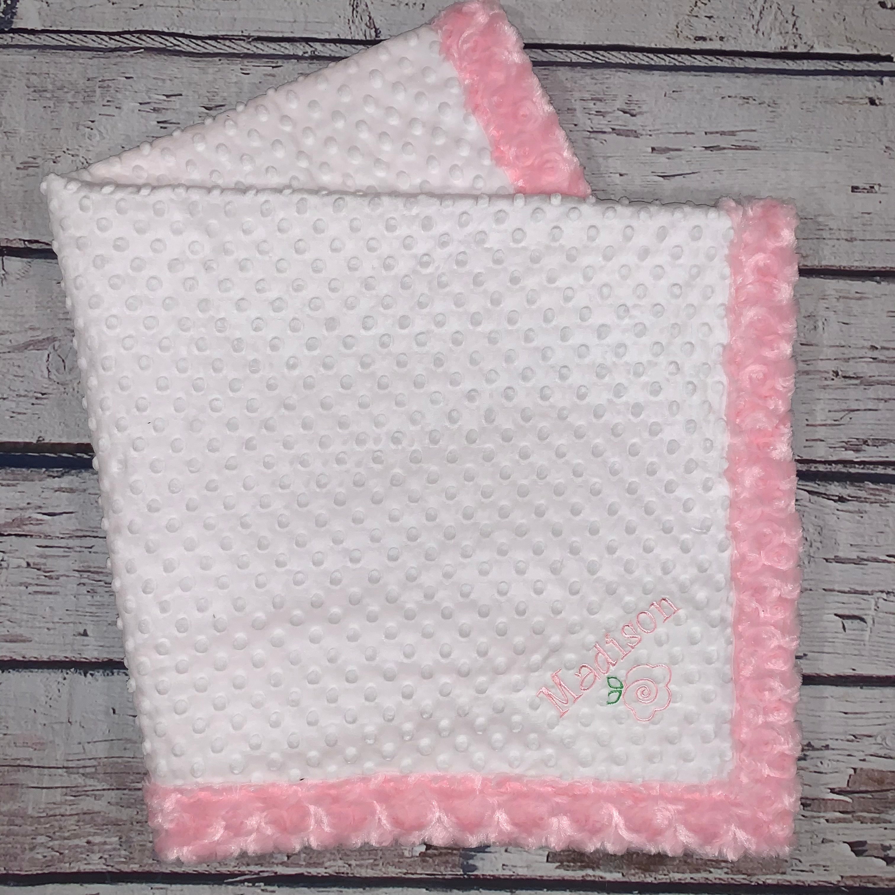 Mimi's Classic Blanket - Pink & White