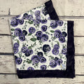 Mimi's Classic Blanket - Purple Plush & Flower