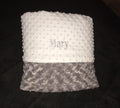 Gray Plush & White Dimple