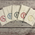Dot Initial Burp Cloth